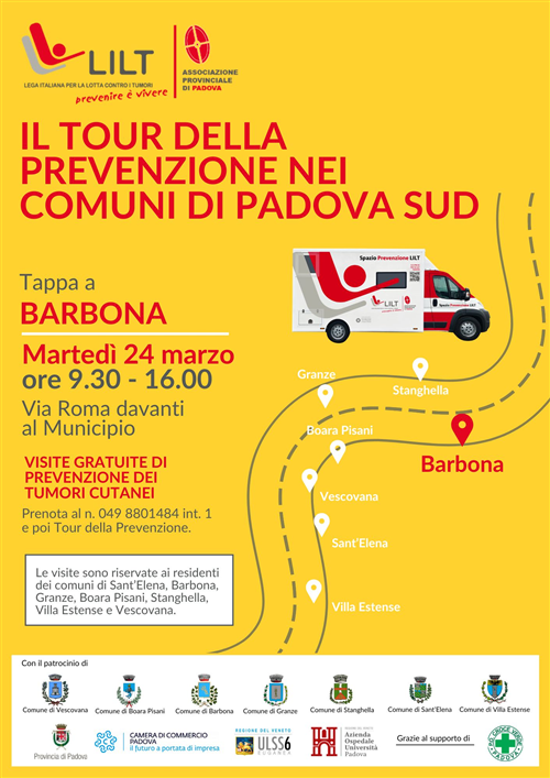Prossime tappe del tour della prevenzione
