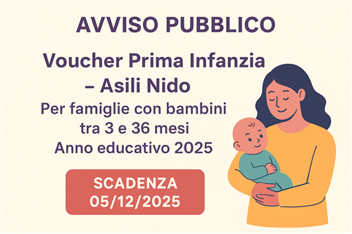 Voucher Prima infanzia - asili Nido