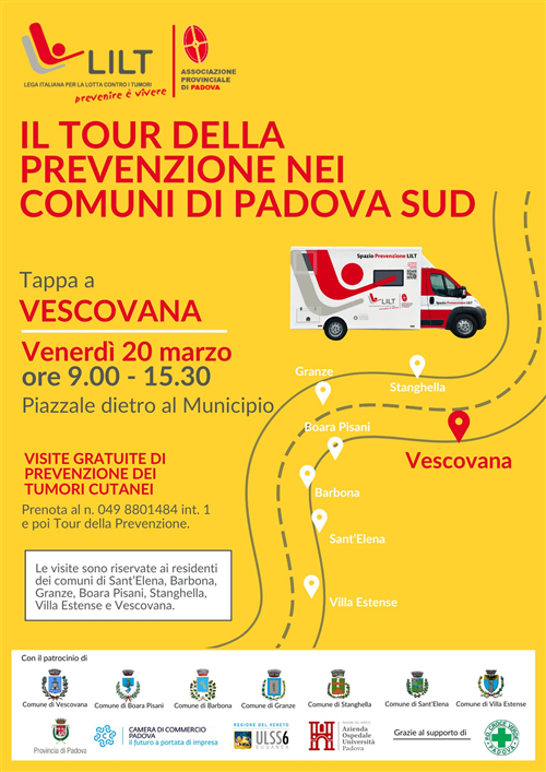 Prossime tappe del tour della prevenzione